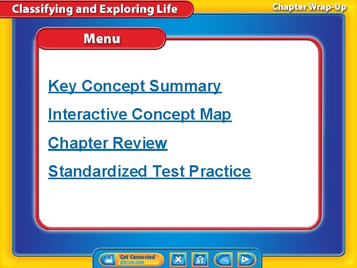 Key Concept Summary Interactive Concept Map Chapter Review Standardized Test Practice 