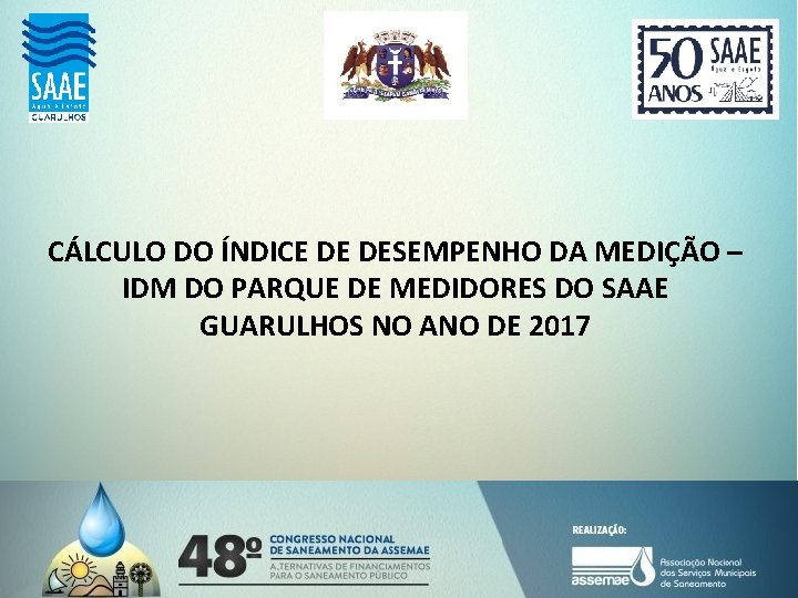 CÁLCULO DO ÍNDICE DE DESEMPENHO DA MEDIÇÃO – IDM DO PARQUE DE MEDIDORES DO