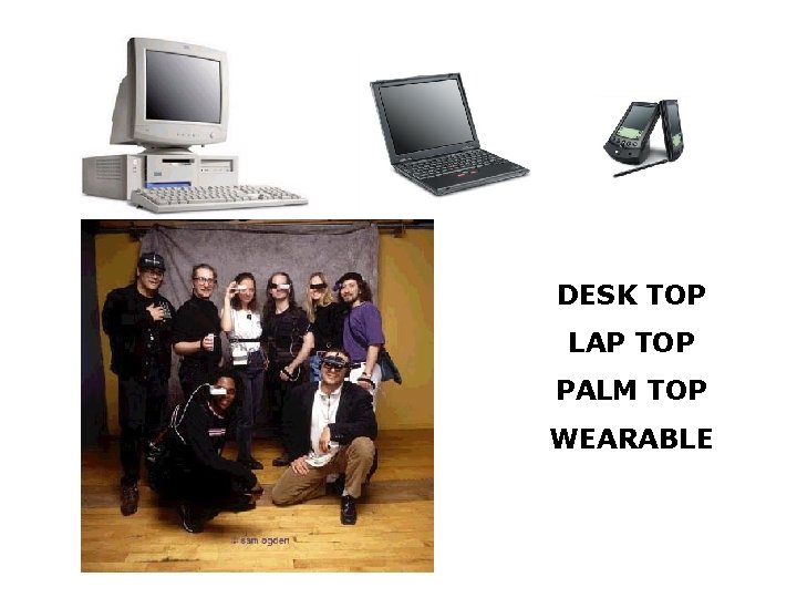 DESK TOP LAP TOP PALM TOP WEARABLE 