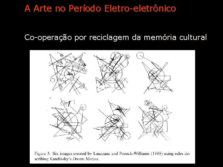 A Arte no Período Eletro-eletrônico Co-operação por reciclagem da memória cultural 