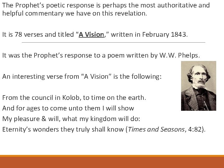 The Prophet’s poetic response is perhaps the most authoritative and helpful commentary we have
