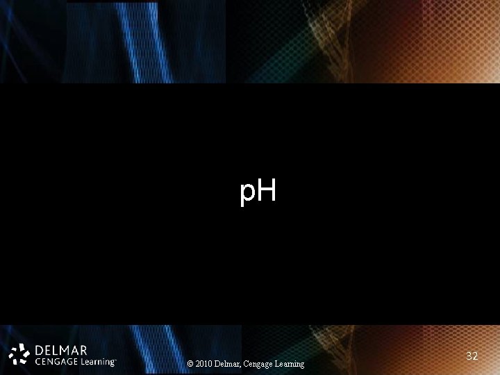 p. H © 2010 Delmar, Cengage Learning 32 