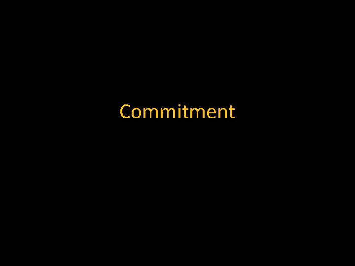 Commitment 