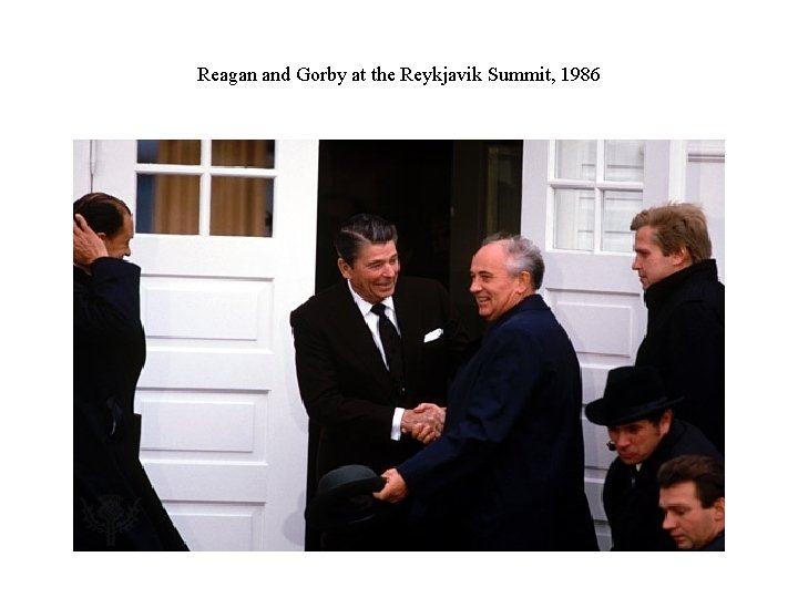 Reagan and Gorby at the Reykjavik Summit, 1986 