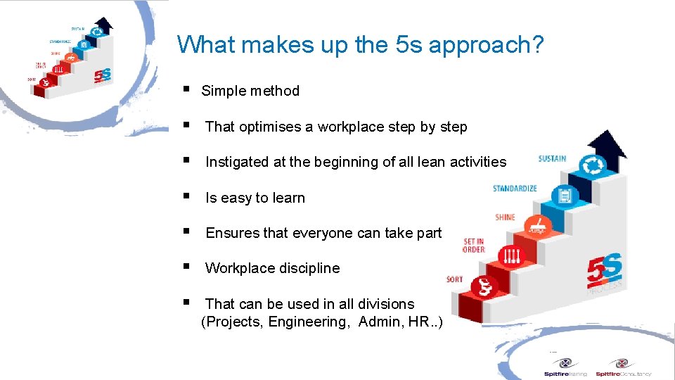 What makes up the 5 s approach? § Simple method § That optimises a