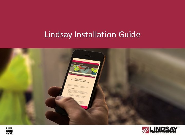 Lindsay Installation Guide July 2015 