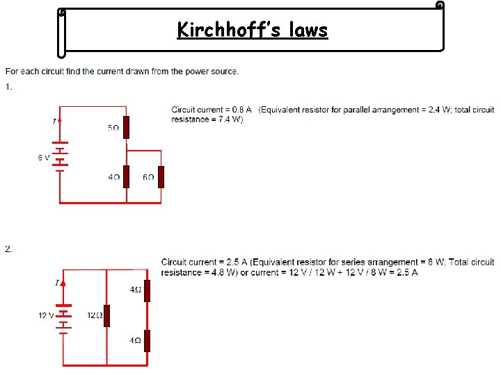 Kirchhoff’s laws 