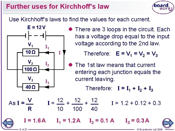 Kirchhoffs laws State Kirchhoffs second law and