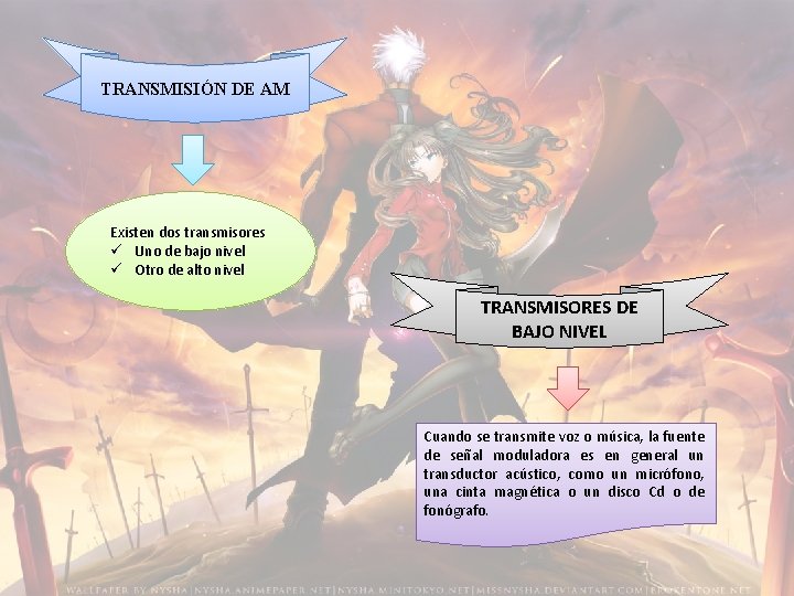 TRANSMISIÓN DE AM Existen dos transmisores ü Uno de bajo nivel ü Otro de