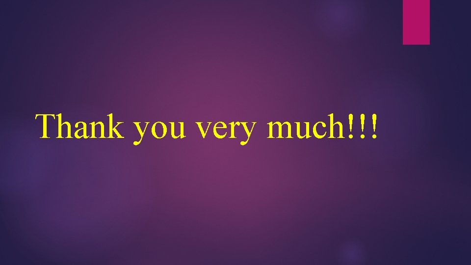 Thank you very much!!! Thank you very much!!!