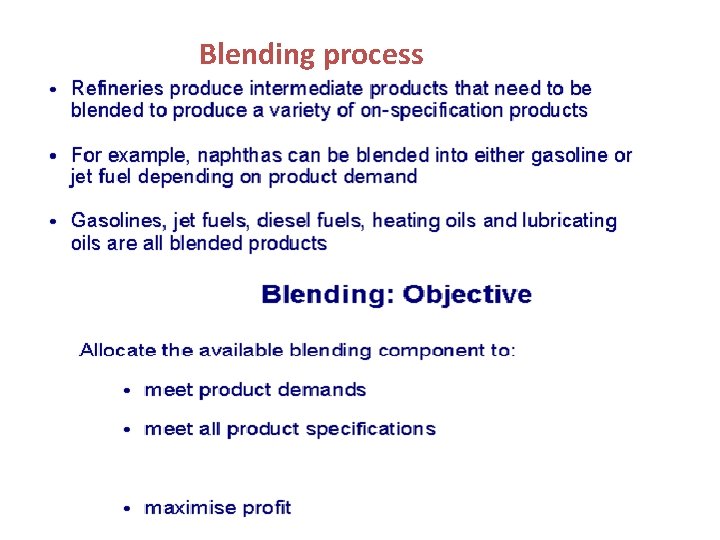 Blending process 