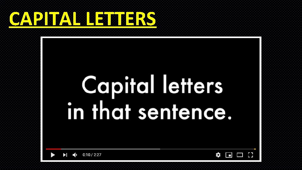 CAPITAL LETTERS CAPITAL LETTERS