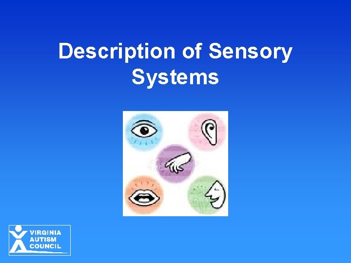 Description of Sensory Systems 