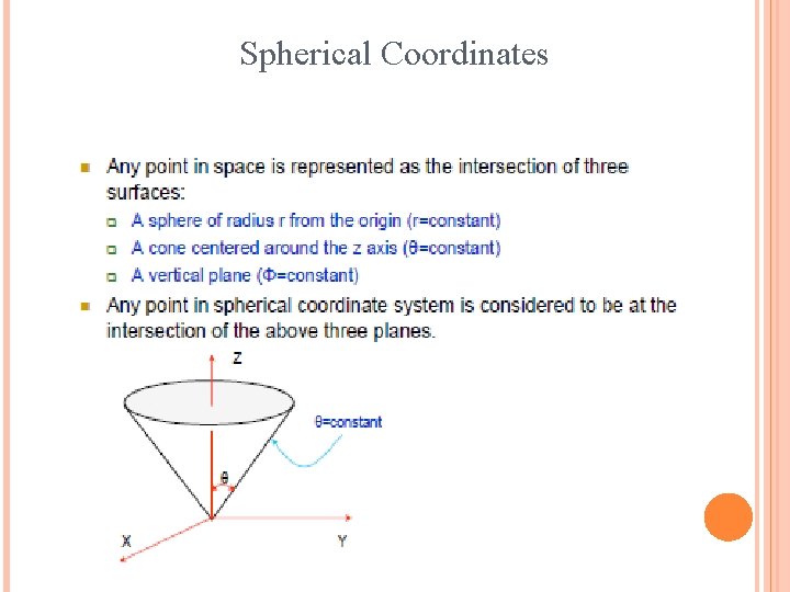 Spherical Coordinates 