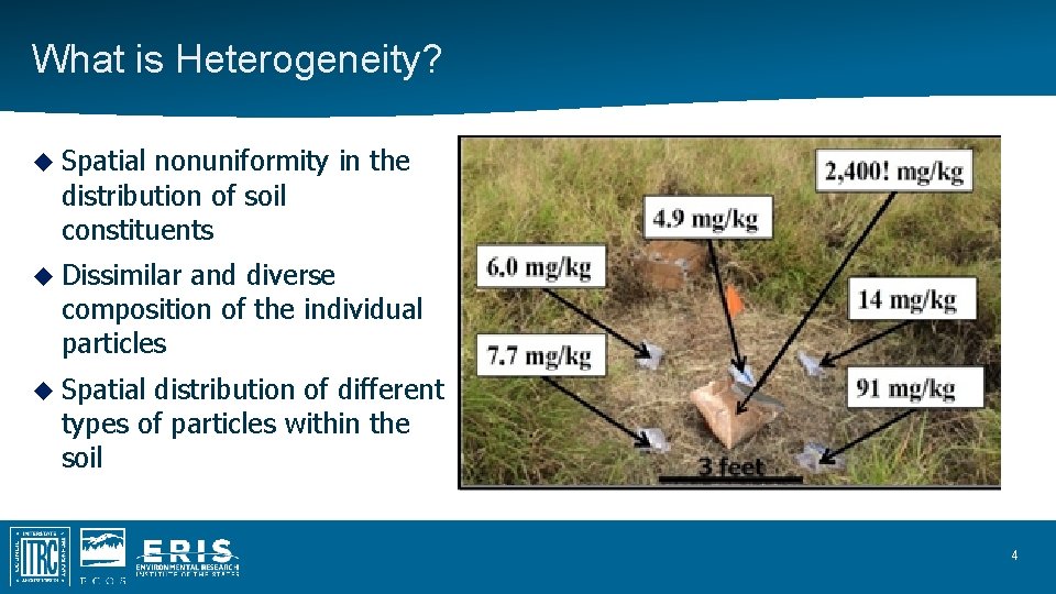 What is Heterogeneity? Spatial nonuniformity in the distribution of soil constituents Dissimilar and diverse What is Heterogeneity? Spatial nonuniformity in the distribution of soil constituents Dissimilar and diverse
