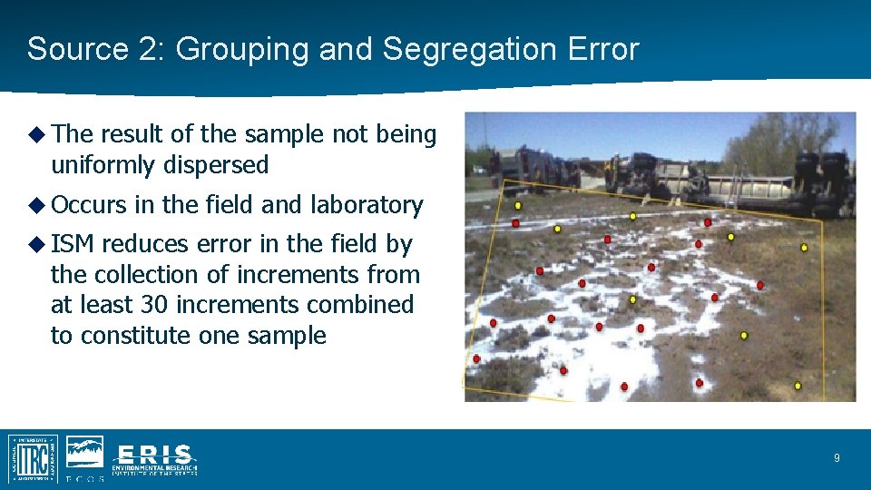 Source 2: Grouping and Segregation Error The result of the sample not being uniformly Source 2: Grouping and Segregation Error The result of the sample not being uniformly
