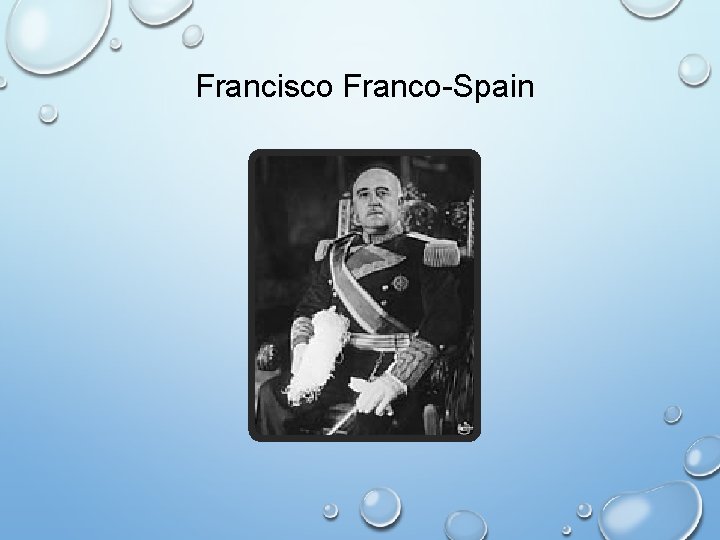 Francisco Franco-Spain 