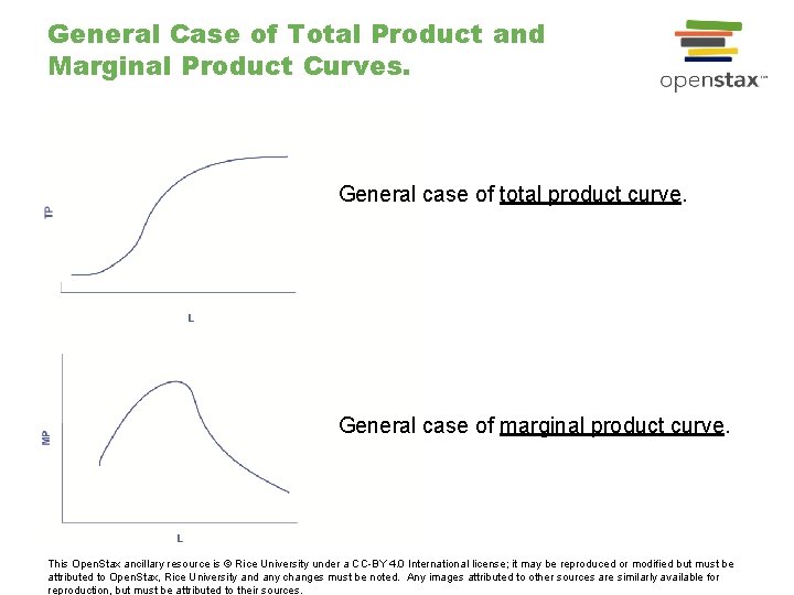 General Case of Total Product and Marginal Product Curves. General case of total product