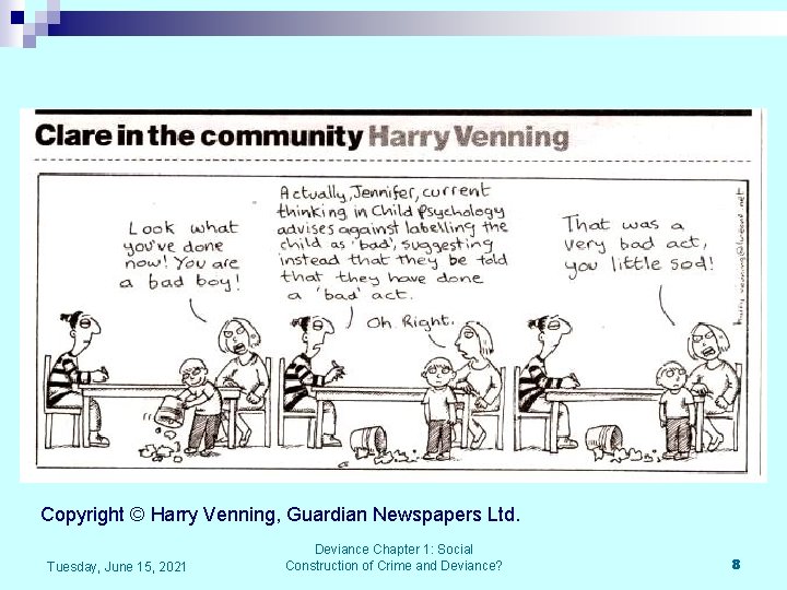 Copyright © Harry Venning, Guardian Newspapers Ltd. Tuesday, June 15, 2021 Deviance Chapter 1: