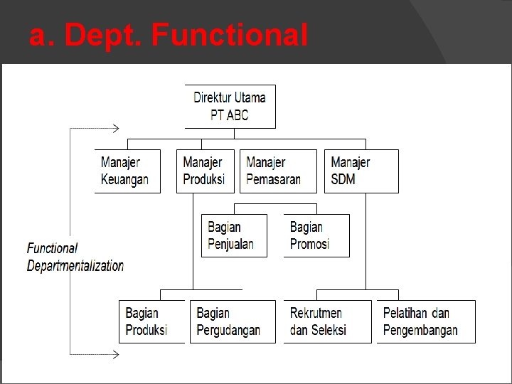 a. Dept. Functional 15 