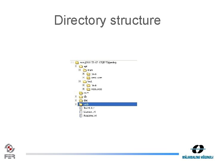 Directory structure 