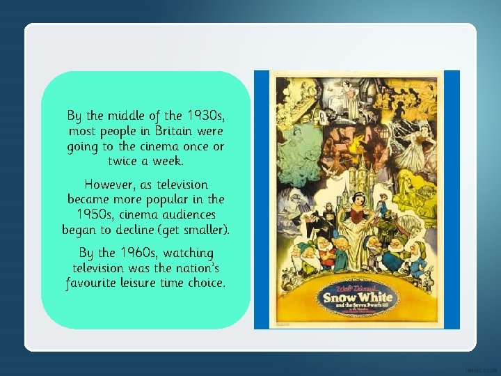 By the middle of the 1930 s, most people in Britain were going to