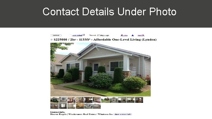 Contact Details Under Photo Craigslist has gone vanilla with fewer opportunities to convert leads