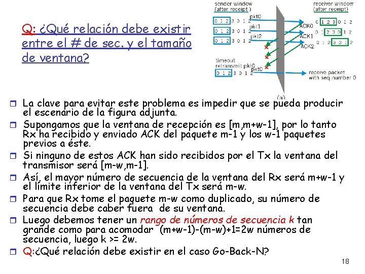 Q: ¿Qué relación debe existir entre el # de sec. y el tamaño de