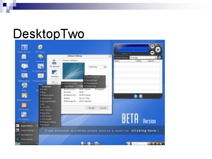 Desktop. Two 