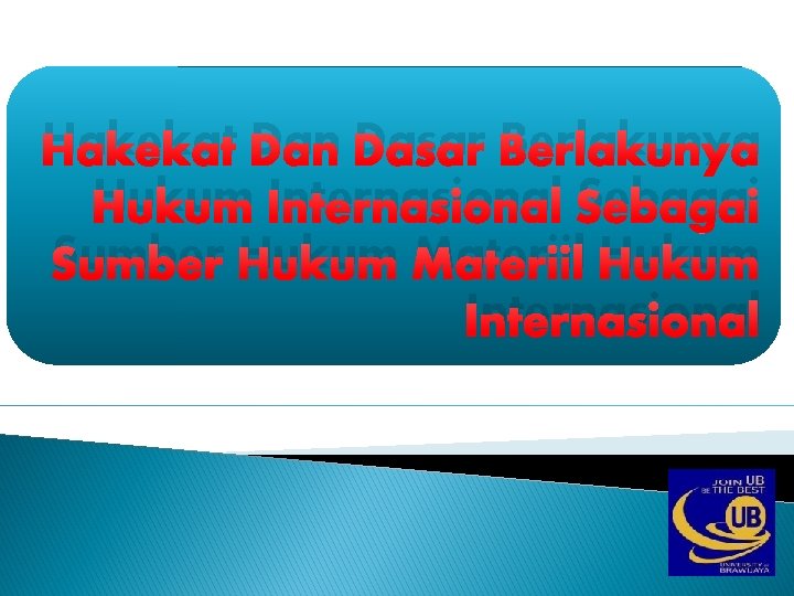 Hakekat Dan Dasar Berlakunya Hukum Internasional Sebagai Sumber Hukum Materiil Hukum Internasional 