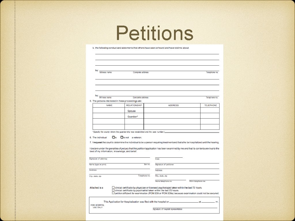 Petitions 