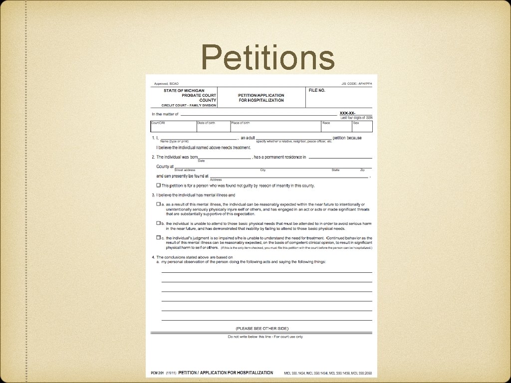 Petitions 