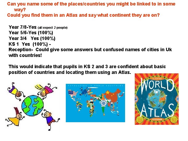 Can you name some of the places/countries you might be linked to in some