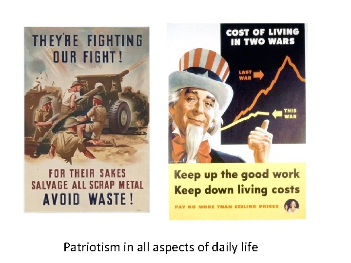 Patriotism in all aspects of daily life 