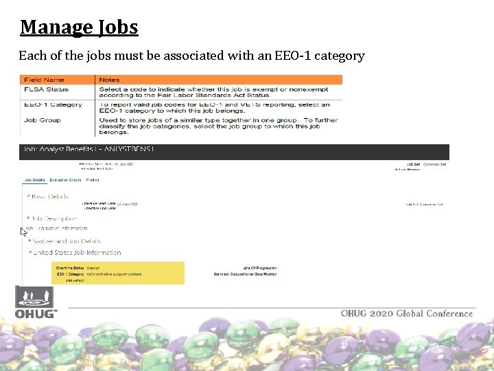 Manage Jobs Each of the jobs must be associated with an EEO-1 category Manage Jobs Each of the jobs must be associated with an EEO-1 category
