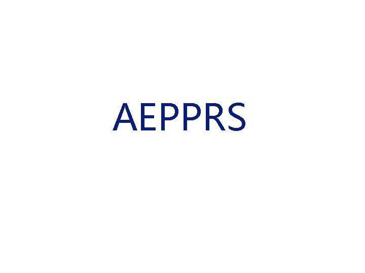 AEPPRS 