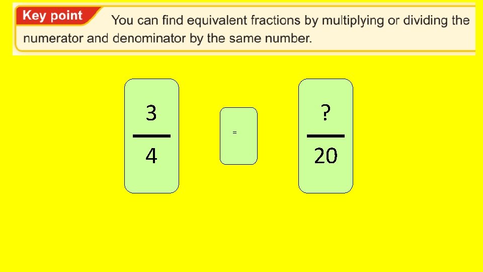 Filling in the gaps 3 4 = ? 20 
