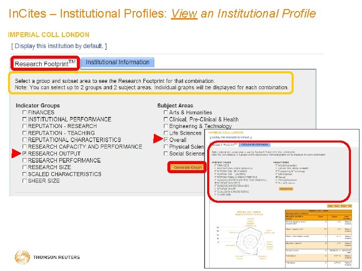 In. Cites – Institutional Profiles: View an Institutional Profile 