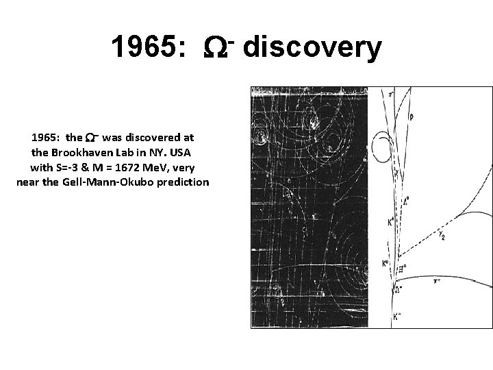1965: W- discovery 1965: the W was discovered at the Brookhaven Lab in NY.