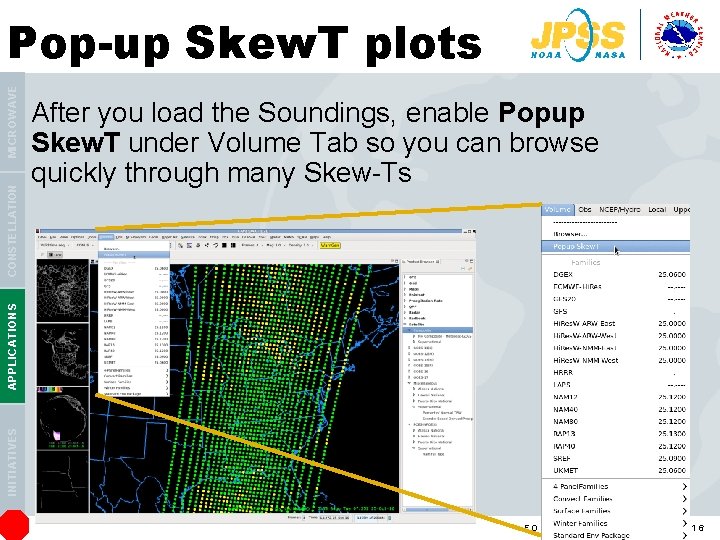 After you load the Soundings, enable Popup Skew. T under Volume Tab so you