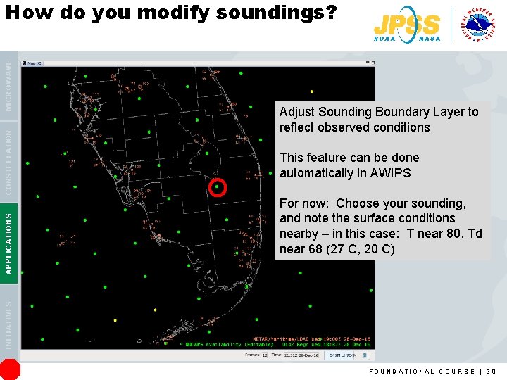 Adjust Sounding Boundary Layer to reflect observed conditions This feature can be done automatically