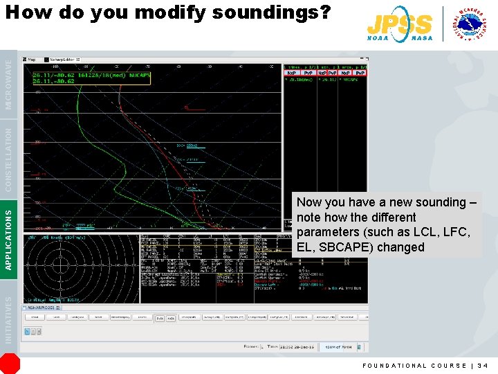 Now you have a new sounding – note how the different parameters (such as