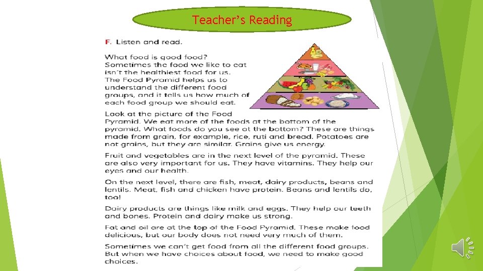 Teacher’s Reading 