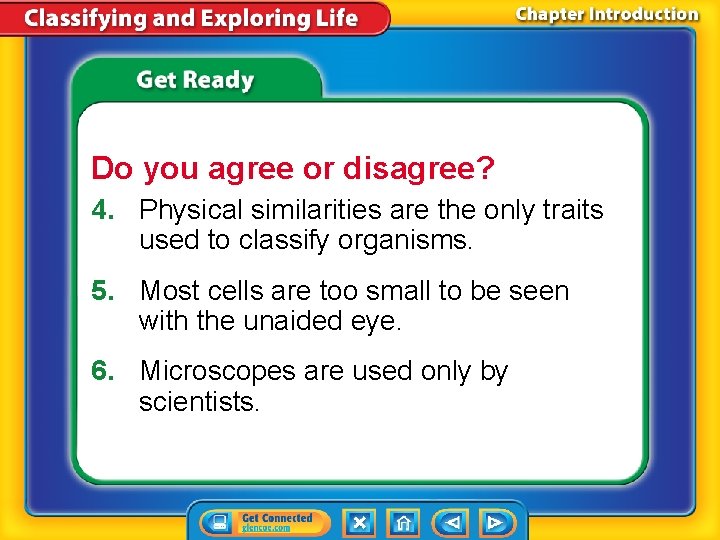 Do you agree or disagree? 4. Physical similarities are the only traits used to