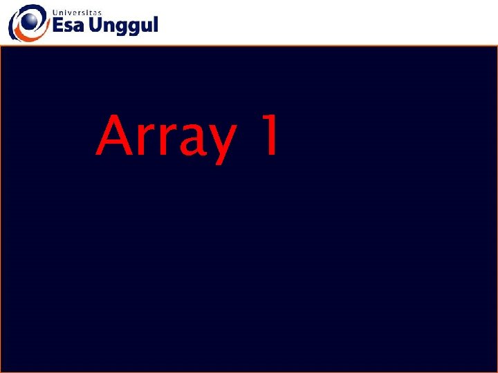 Array 1 