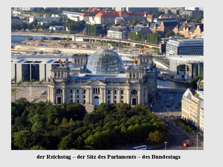 der Reichstag – der Sitz des Parlaments – des Bundestags 