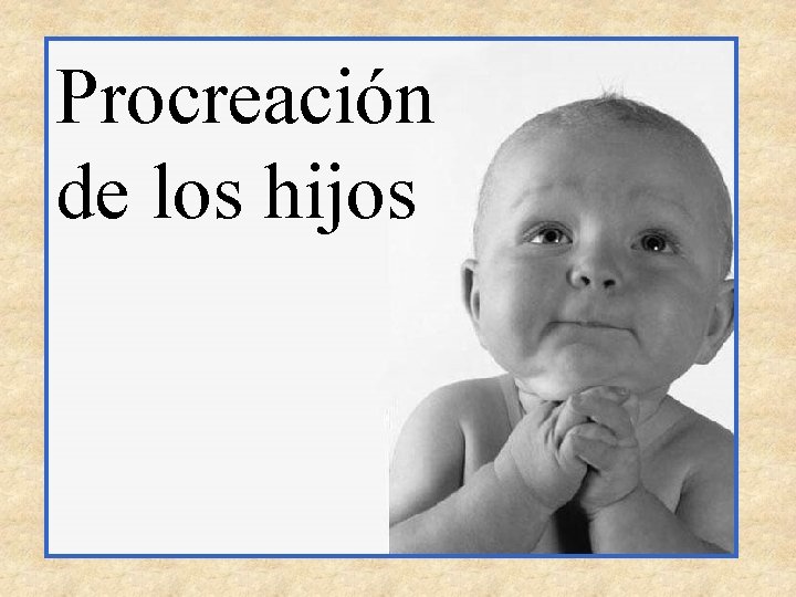 Procreación de los hijos 