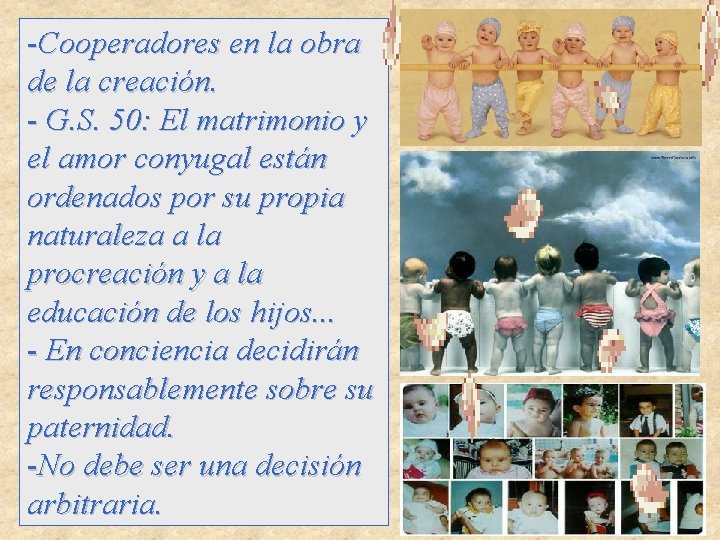 -Cooperadores en la obra de la creación. - G. S. 50: El matrimonio y