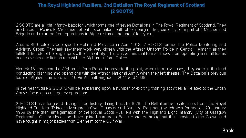 About us The Regiment The Royal Regiment of
