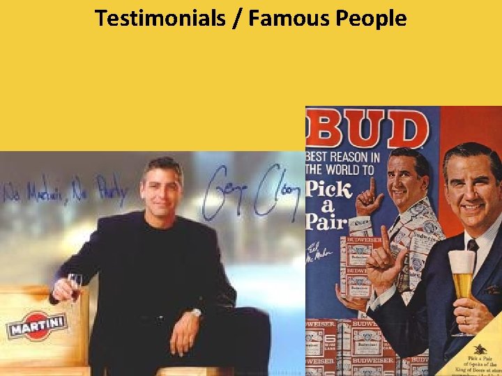 Testimonials / Famous People 